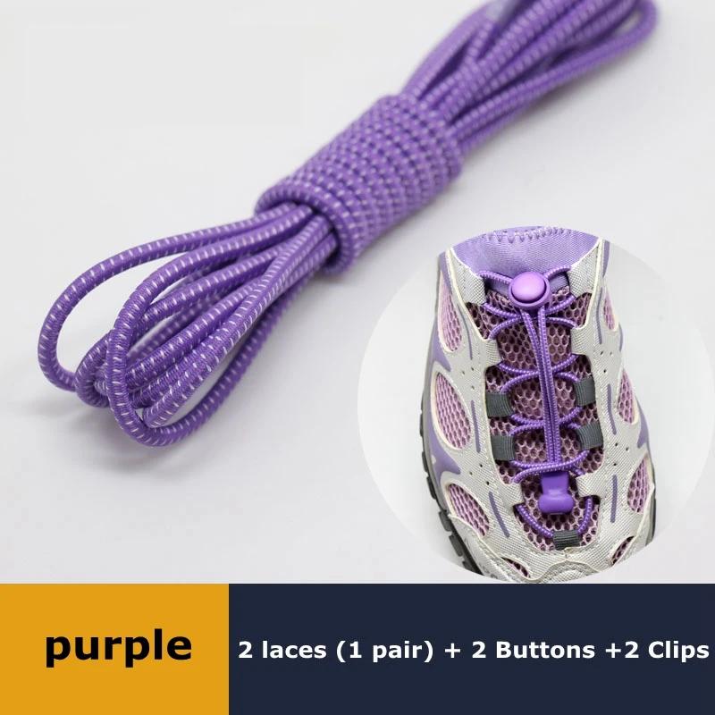 Lacci Elastici Senza Nodo per Scarpe Quick Lock Rotondi in Gomma Regolabili Elastici Pigri per Scarpe da Ginnastica Scarpe da Corsa Sportive