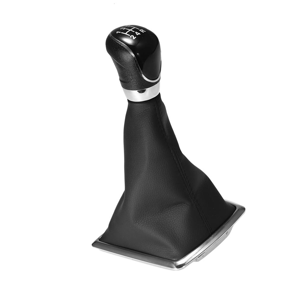 Gear Shift Cover 5 Speed Manual Transmission Gear Shift Stick Knob Dust Proof Cover Replacement for Ford Focus