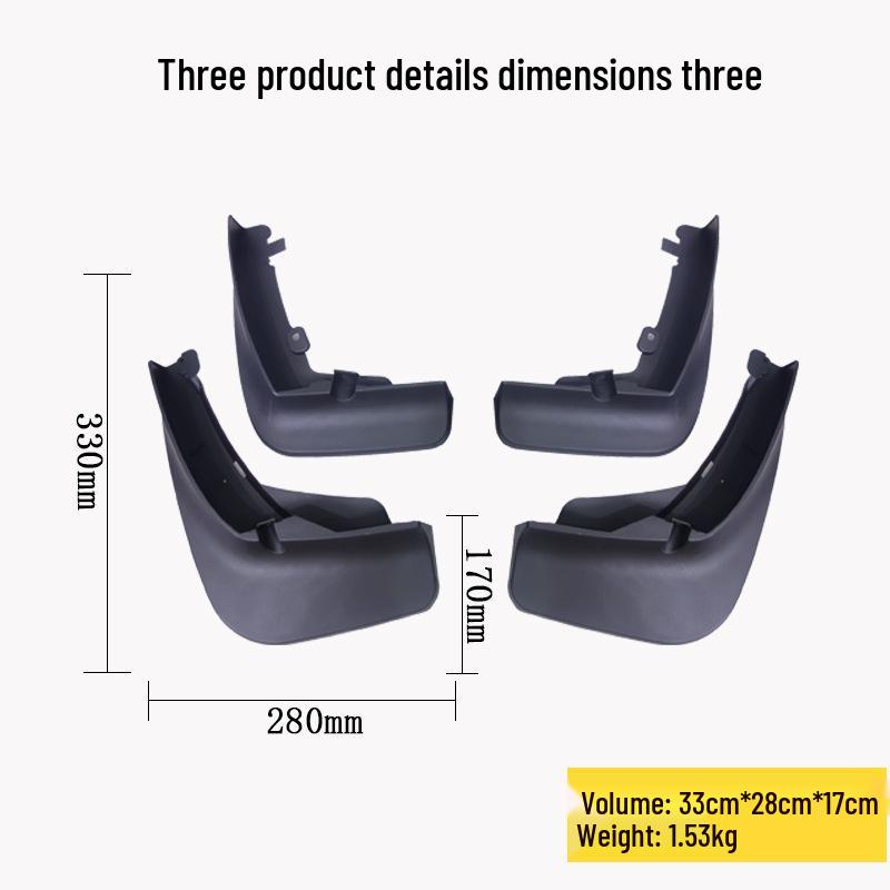 

Volkswagen Touareg 2019-2022 Soft Rubber Mudguard Flaps Volkswagen Touareg 2019-2021