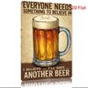 Please Have Another Beer Metal Sign  Retro Bar Decor with Beer Mug Design  Tin Wall Art for Home Pub Cafe for Man Cave