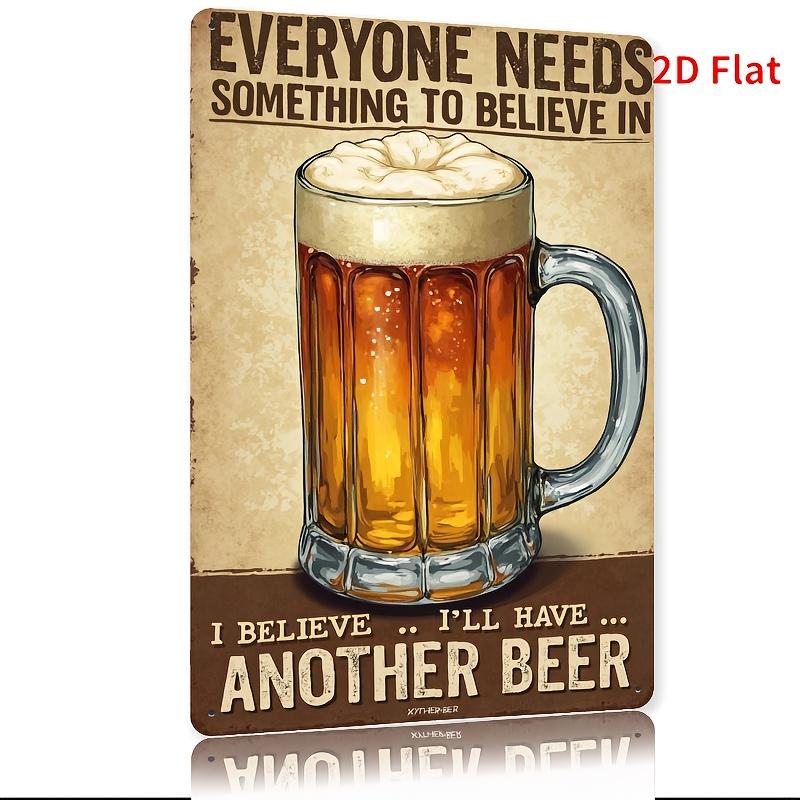 

Please Have Another Beer Metal Sign Retro Bar Decor with Beer Mug Design Tin Wall Art for Home Pub Cafe for Man Cave 20x30cm（7.8x11.8inch）