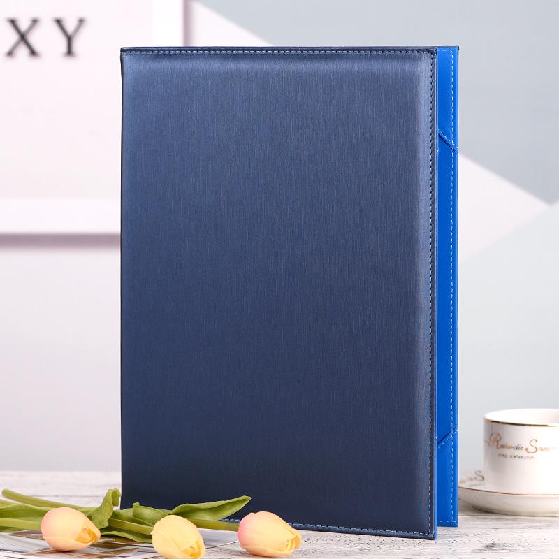 Thickened Red Manuscript Folder with Clipboard for Speeches and Contracts