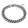 Vnox Mens Simple 3 -11mm Stainless Steel Curb Cuban Link Chain Bracelets For Women Unisex Wrist Jewelry Gifts