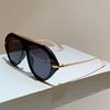 Fashion sunglasses women's high-end UV-proof toad glasses European and American new large-frame personalized sunglasses street shooting