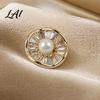 No Damage Scarf Button Faux Pearl Magnetic Pin Sew Safety Secure Pin for Shirts Sweater Reusable Clothing Decorative Brooch Anti Exposure Buttons