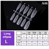 100Pcs/Box False Nails Transparent Press On Nails Coverage False Nails Tips Short Shaped Water Drop Full Sticker For Nails