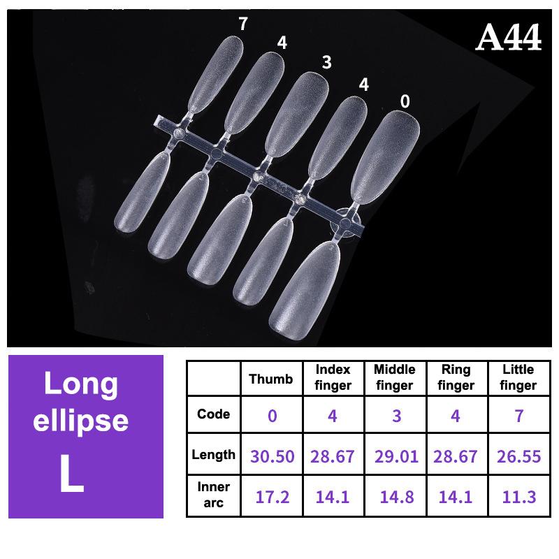 100Pcs/Box False Nails Transparent Press On Nails Coverage False Nails Tips Short Shaped Water Drop Full Sticker For Nails