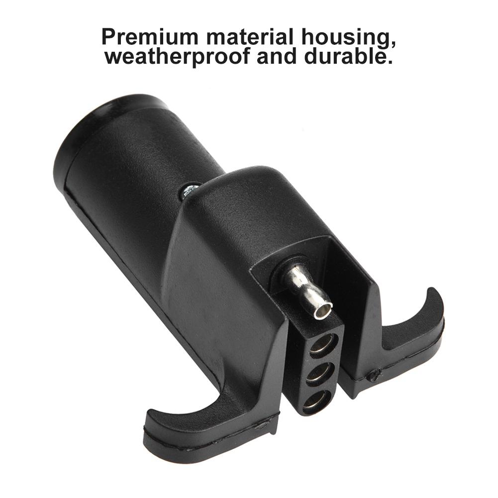 6 To 4 Pin Car Trailer Socket Plug Adapter Converter Caravan Towbar Towing Connector 12V
