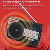 Mini Portable FM AM SW Radio Stable Signal Full Band Radios Receiver with Full Range Speaker Support Headset Play Long Endurance
