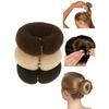 Magic Roll Hair Ring DIY Foam Hair Shaper Snap Donut Bun Maker Nylon Hair Accessories for Hairstyle