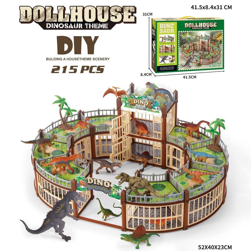 New IY Dinosaur Park Model Children's Simulated Animal Toys Boys Educational Assembly Model Toys Birthday Gifts