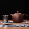 1PCS 380ML Yixing purple clay teapot solid color Chinese retro filter tea pot Tradition Tea ceremony accessories