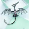 Winged Dragon Brooch Retro Colorful Dragon Brooch Pin Decorative Alloy Lapel Pin Clothes Accessory for Backpack Hats Jackets Decoration
