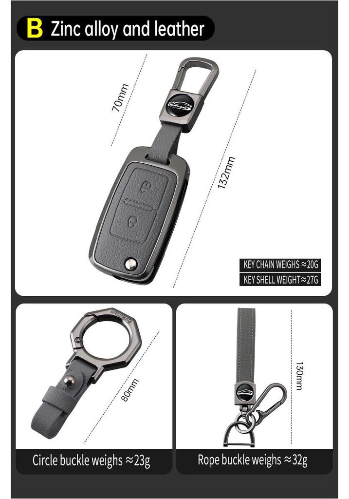 2023 Foton Aoling Suyun Pro Leather Key Cover for Men & Women, Oumake S1 Remote Control Holder with Buckle