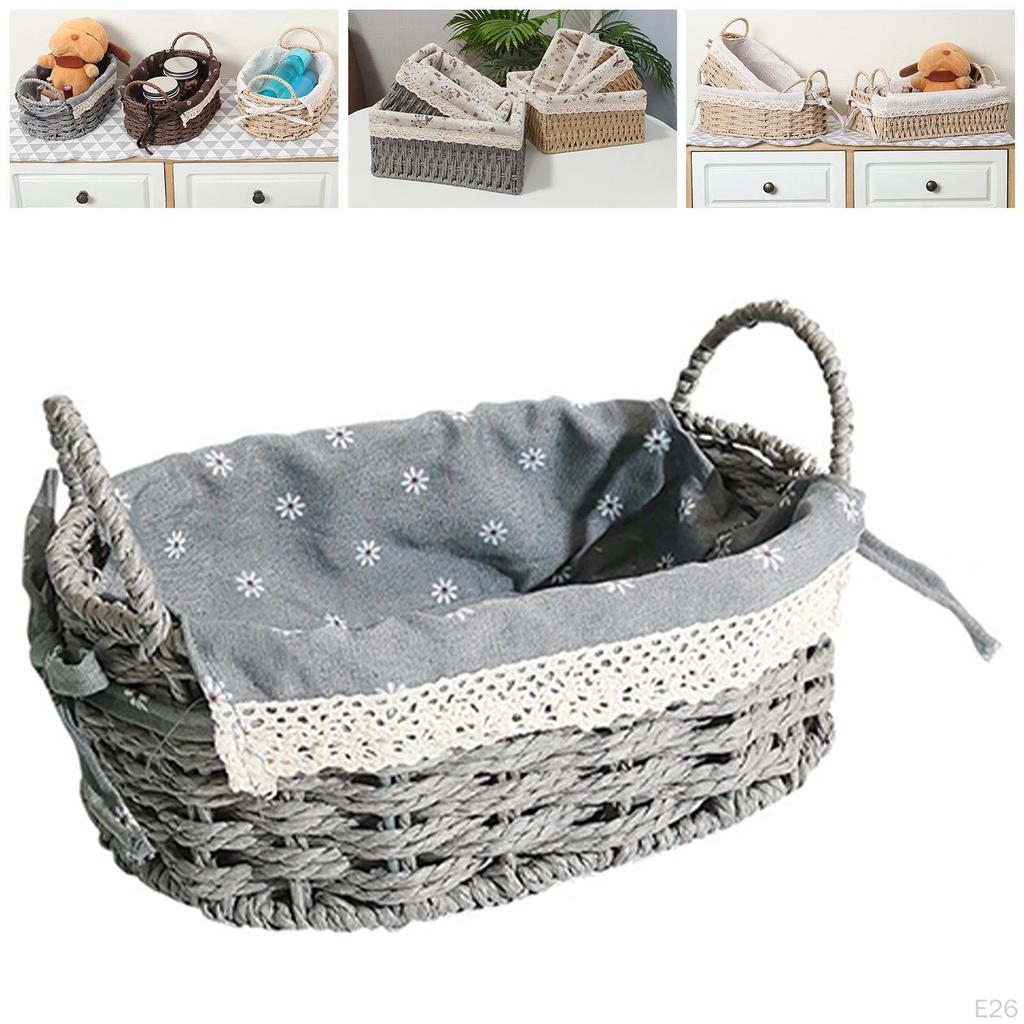 Rattan Storage Basket for Household Items The Tabletop Kitchen