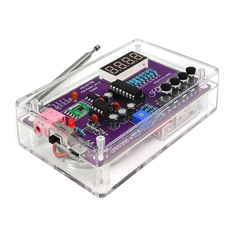 FM Receiver Learning Soldering Fun Electronics Project Kit RDA5807 Upgrades 87-108MHz  DIY Electronic Soldering FM Radio