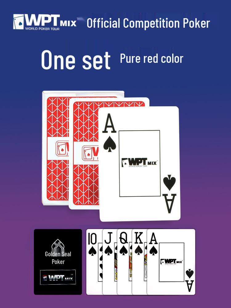 WPT Texas Hold em Waterproof Frosted PVC Poker Cards