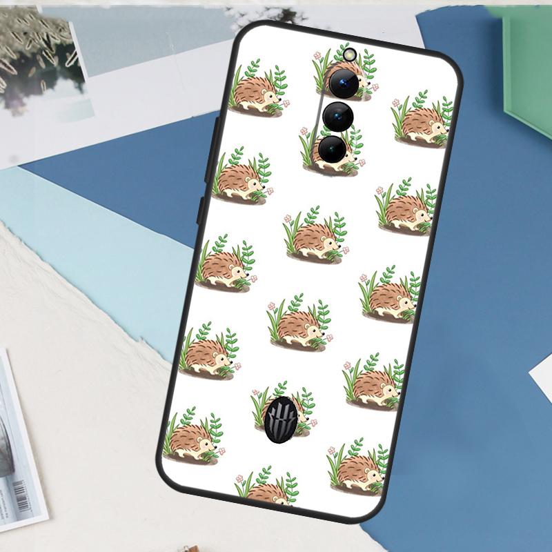 

Cute Hedgehog Case For ZTE Nubia Red Magic 11 10 9 8 8S 9S 10S Pro Plus 6 7 6S 7S Pro 5G 6R 10 Air Cover Red Magic 7S Pro