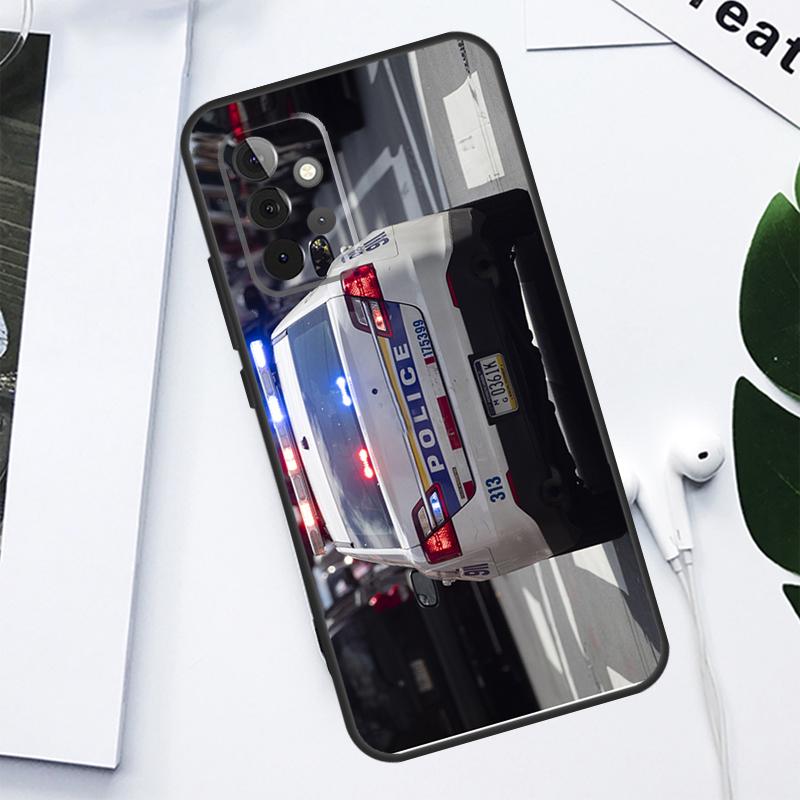 police car For Samsung Galaxy A34 A54 A14 A55 A35 A15 A53 A33 A13 A05 A06 A16 A22 A32 A52 Phone Case