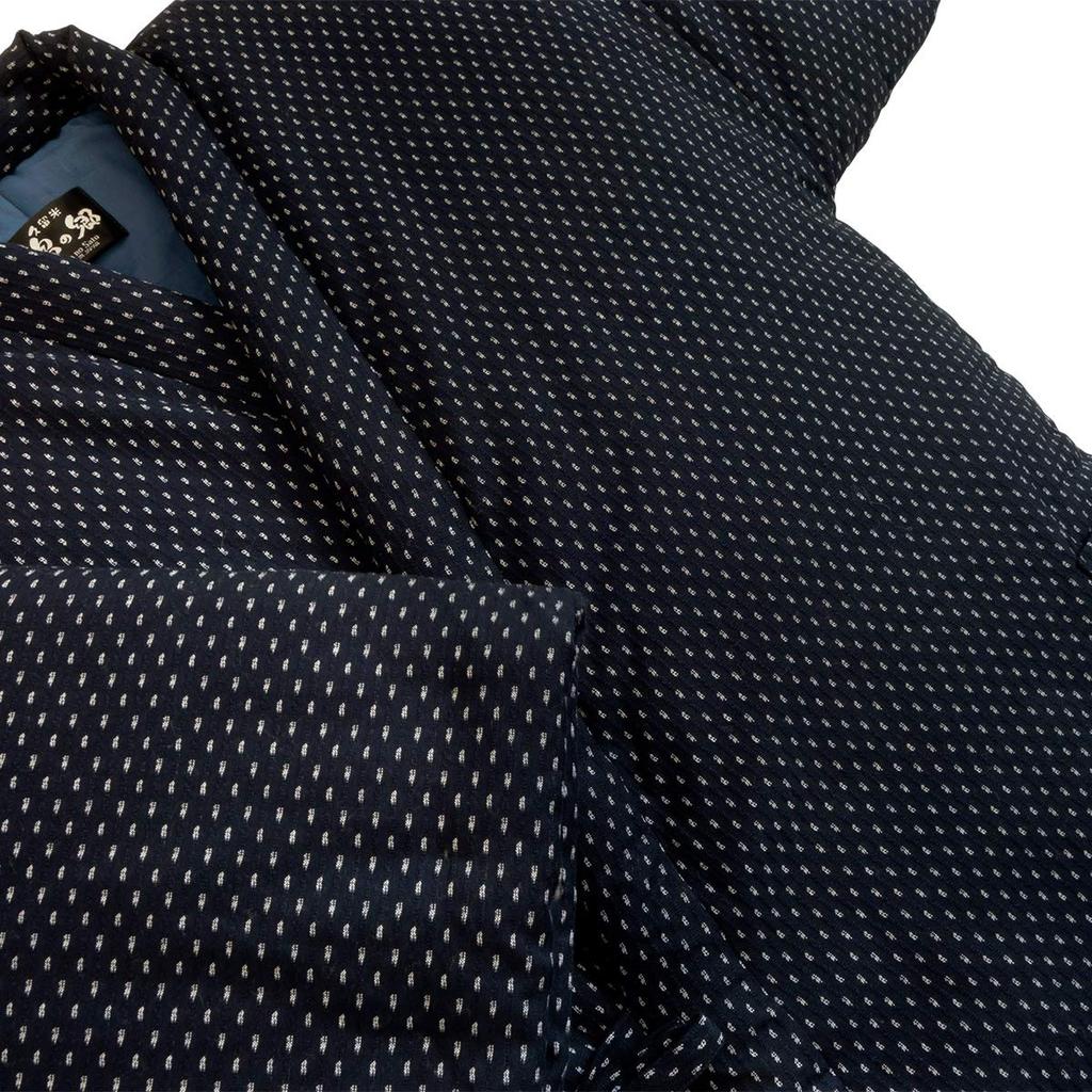 Watanosato Kurume Hanten for Men Size White Ori-mae Long-length (free (M-L), Hail)