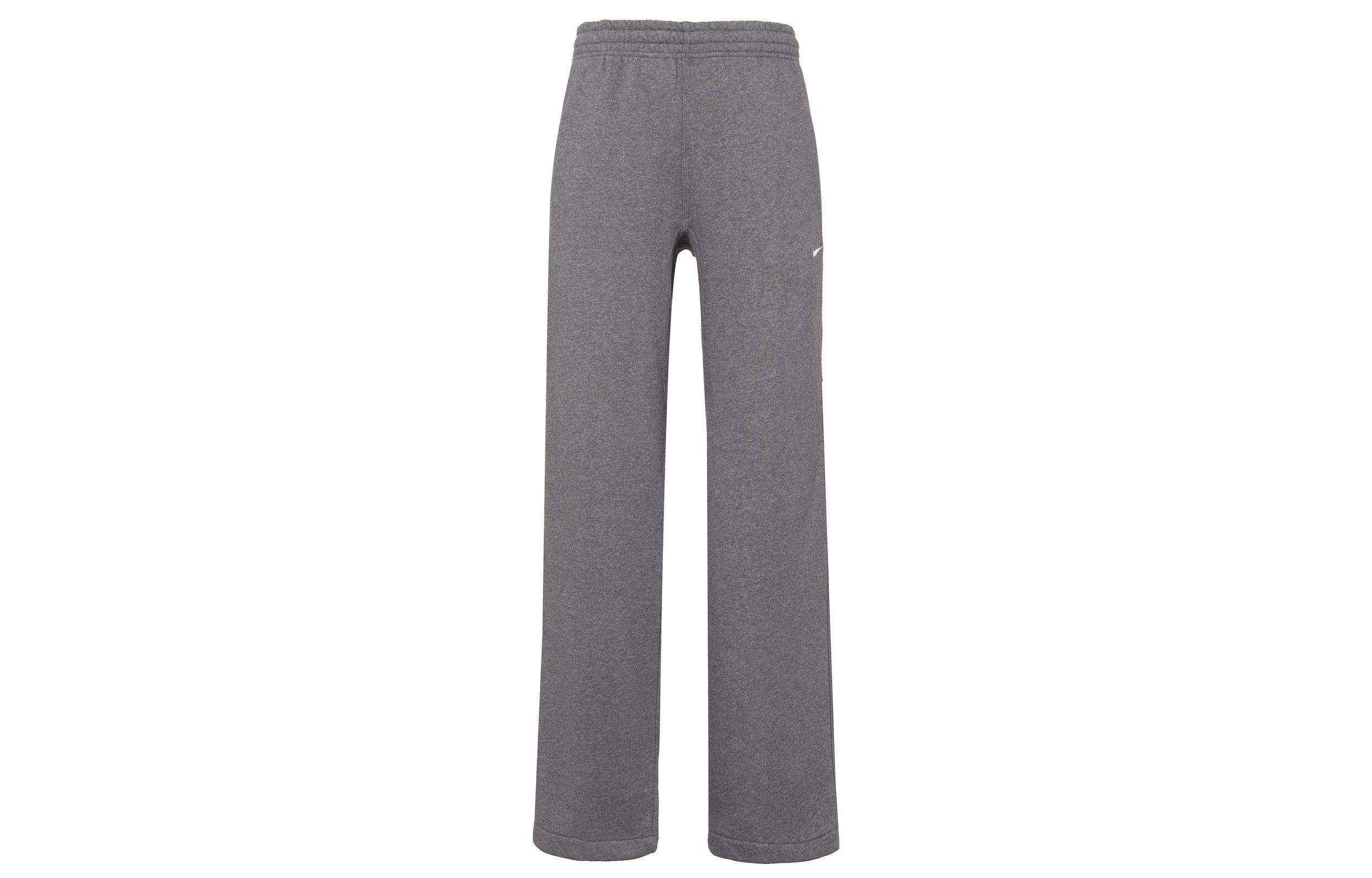 Nike Unifarbene Logo-Print Fleecegefütterte Gerade Geschnittene Gestrickte Jogginghose Herren Dunkelgrau 623455-071 XXL