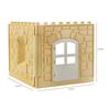 Große Partikel Bausteine Haus Fenster Wand Türen Haushaltszubehör Kinder Hots Ziegel Diy Spielzeug Für Kinder Mädchen Set Geschenk