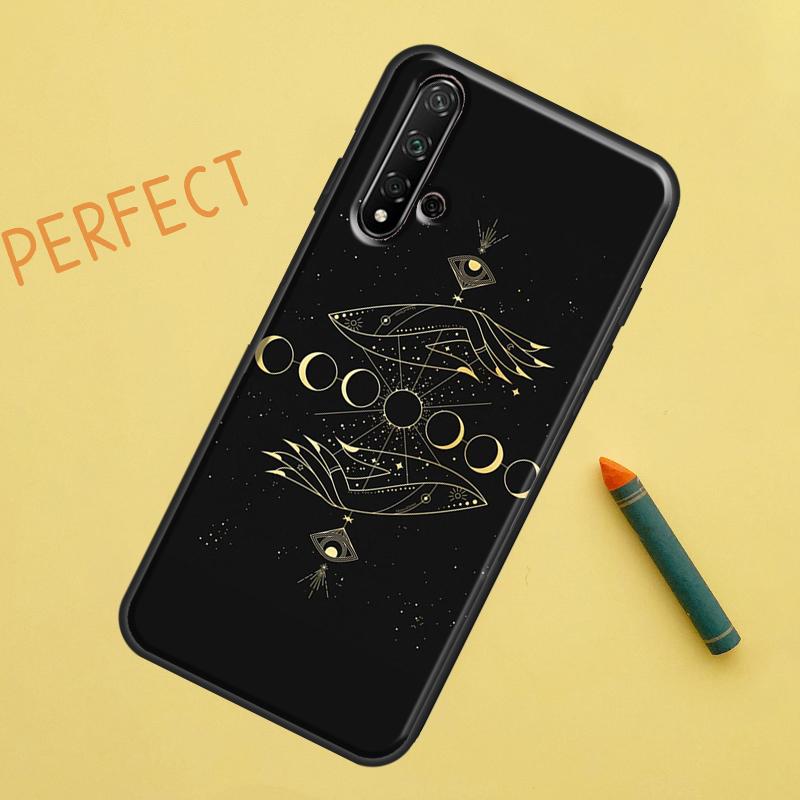 Fortune Telling Moon Stars Hands Art For Huawei Nova 5T 9 10 SE 7i 8i 11i 12i Y60 Y61 Y70 Y72 Y73 Y90 Y91 P20 P30 P40 Lite Case