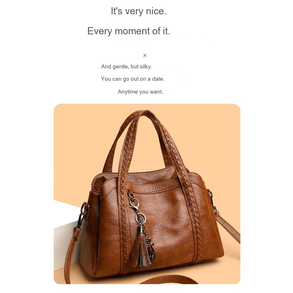 Xeie Thuk Handbag Shoulder Bag Women Faux leather Daily Commute Casual