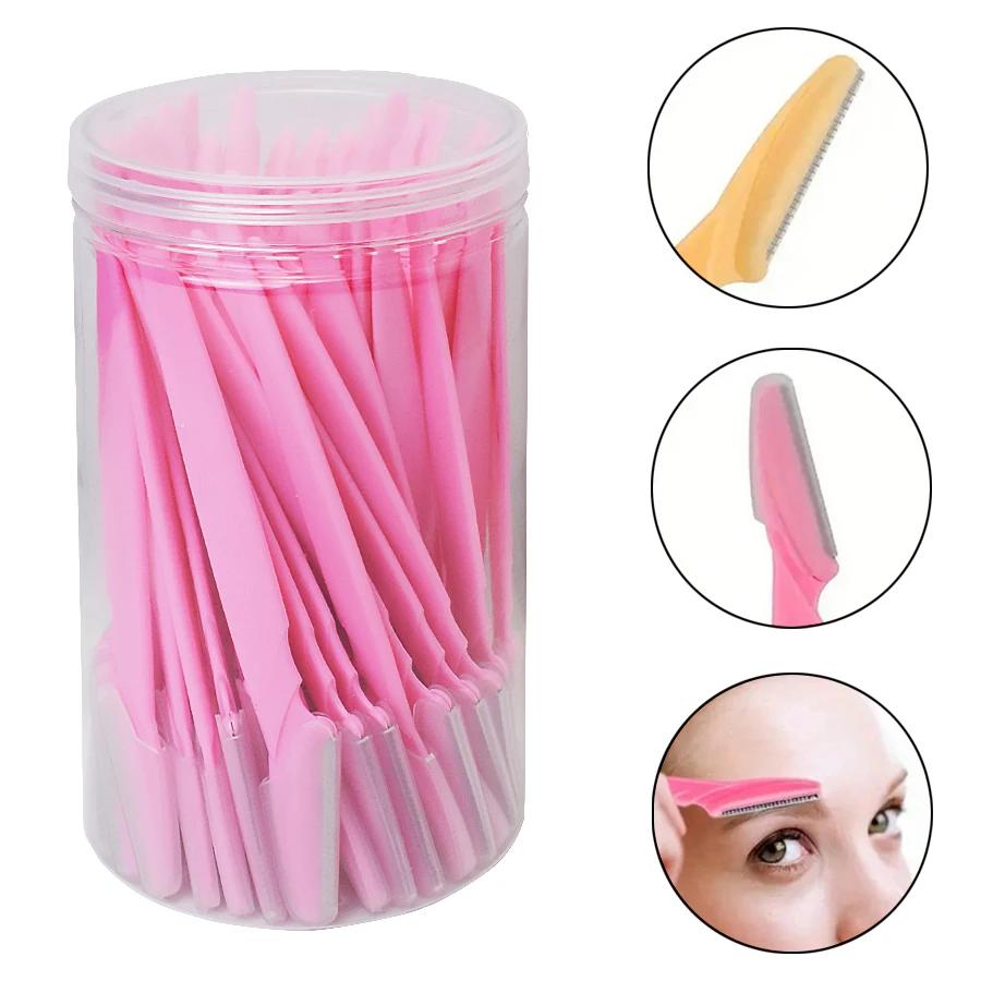 Wholesale 30 Pcs/Bottle Tlrimming Tools for Hair Removal  Razors In Container - Idea Safe - Bladed Eyebrow  Facial and Eye Brow