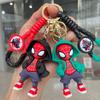 Spider-Man Keychain 2Pcs, Cartoon Figure Cool Backpack Pendant for Boys, Car Key Chain, Claw Machine Gift