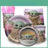 Yoda Kids Theme Birthday Party Decor Supply With Plates Cups Banner Balloons**