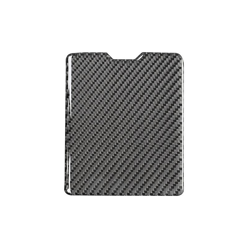 Carbon Fiber Driver Side Storage Door Panel Cover Sticker For Mitsubishi Lancer GT GTS ES DE 2008-2015 Modified Car Accessories