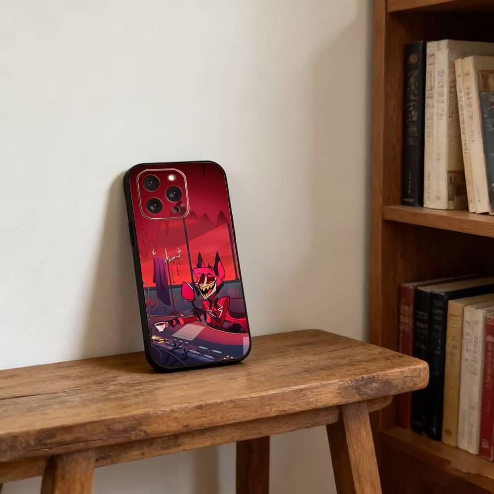 H-Hazbin H-Hotel Phone Case For iPhone17,16,15,14,13,12,11 Plus,Pro Magnetic For Magsafe Wireless Charging