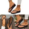 Summer Thick Soled Wedge Flip Flops With Rubber Sole For Womens Casual Beachwear
