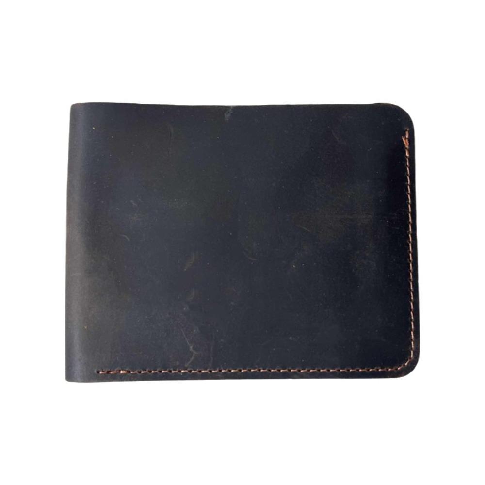 Short Style Men Genuine Leather Wallet Retro Male Purse Card Bag Business