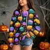 Children's Casual Hoodie with Halloween Print Pullover for Holiday Parties