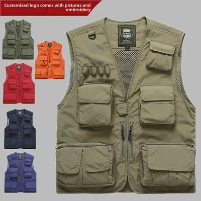Ανδρικό Γιλέκο Τεσσάρων Εποχών με Πολλαπλές Τσέπες για Υπαίθρια Αλιεία και Φωτογραφία