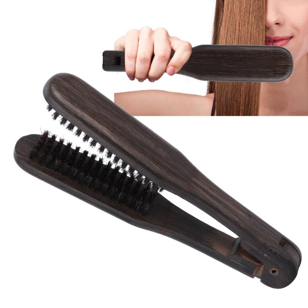 Soft Double Brushes Hair Straightening Comb Double-Sided Hair Straightening Comb Home Use