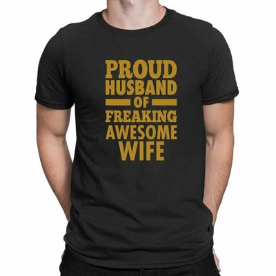 Proud Husband Of Freaking Awesome Wife  Mens T-Shirt