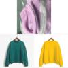 Felpa con cappuccio in pile tinta unita da donna con maniche lunghe e vestibilità rilassata per l'abbigliamento casual autunnale invernale