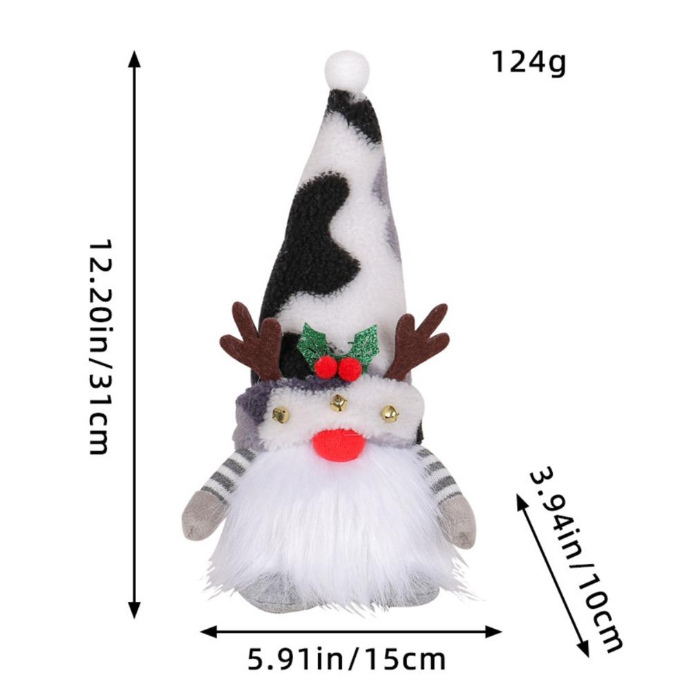 Schlitten Gesichtsloser Zwerg Puppe Ski 2024 Weihnachts-Gnom Puppe mit LED-Licht Elf Weihnachts-Gnom Gesichtsloser Puppe Heimdekorativ