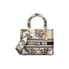 Lady D Lite Embroidery Handbag, Shoulder Bag, Crossbody Bag, Handbag Medium Women's Milk White M0565ORHZ-M941