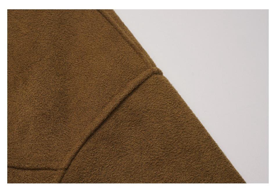 FEE THE END Men's Retro Suede Workwear Jacket - Loose Lapel Silhouette