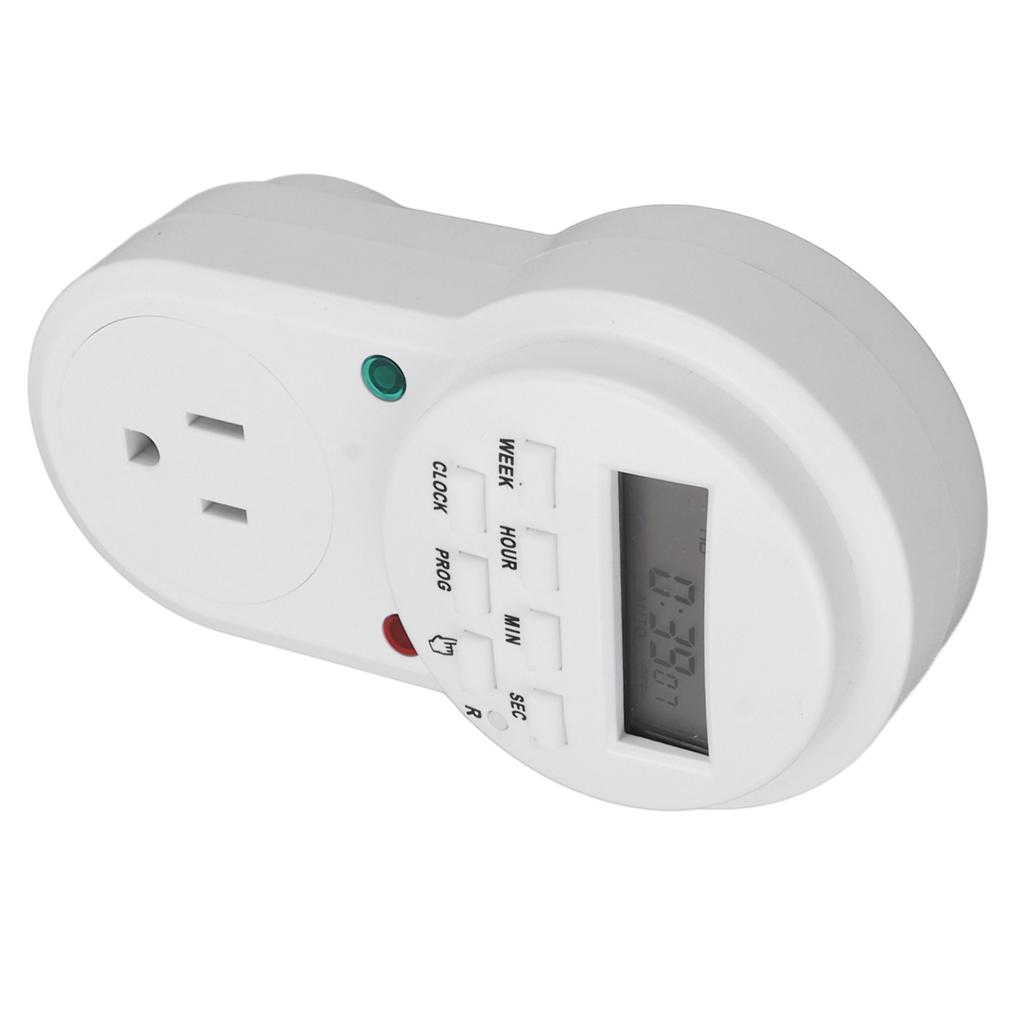 Indoor Mini Mechanical Outlet Timer Electronic Plug Timer Auto Power Off 7 Day Cycle Timer Outlet