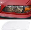 Left+Right Car Front Headlight Lens Cover For BMW E46 2 Door 1999-2003 M3 2 Door 2001-2006 Transparent Lampshade Headlamp Cover