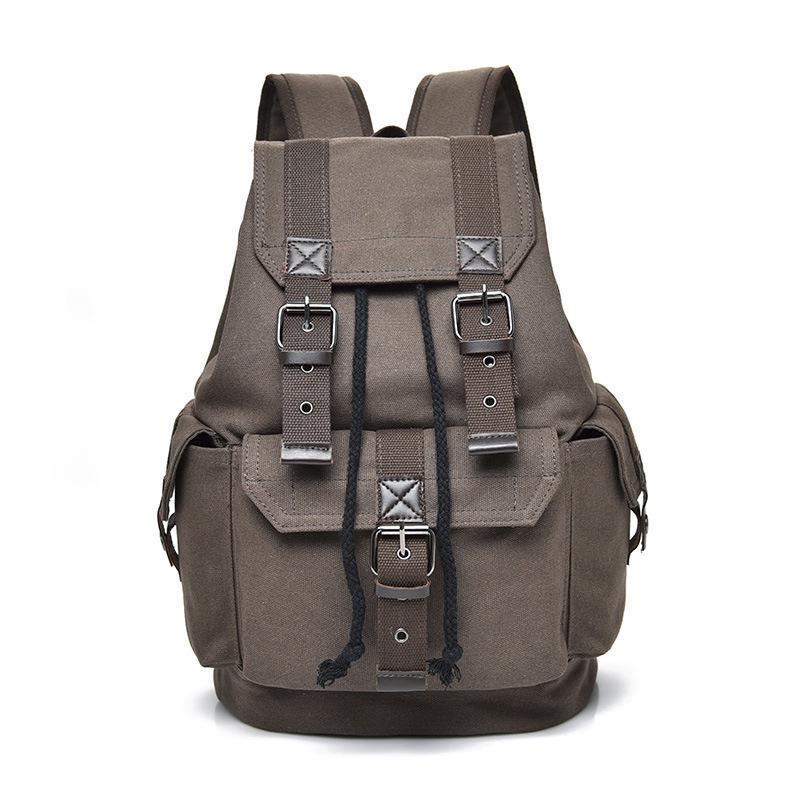 Vintage Unisex Canvas Backpack - Trendy, Large-Capacity Casual Rucksack for Travel or School