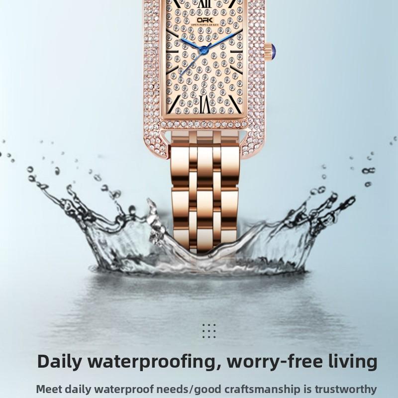 OPK Brand Watch with Diamonds, Elegant and Chic Quartz Watch, Women's Watch, Women's Watch