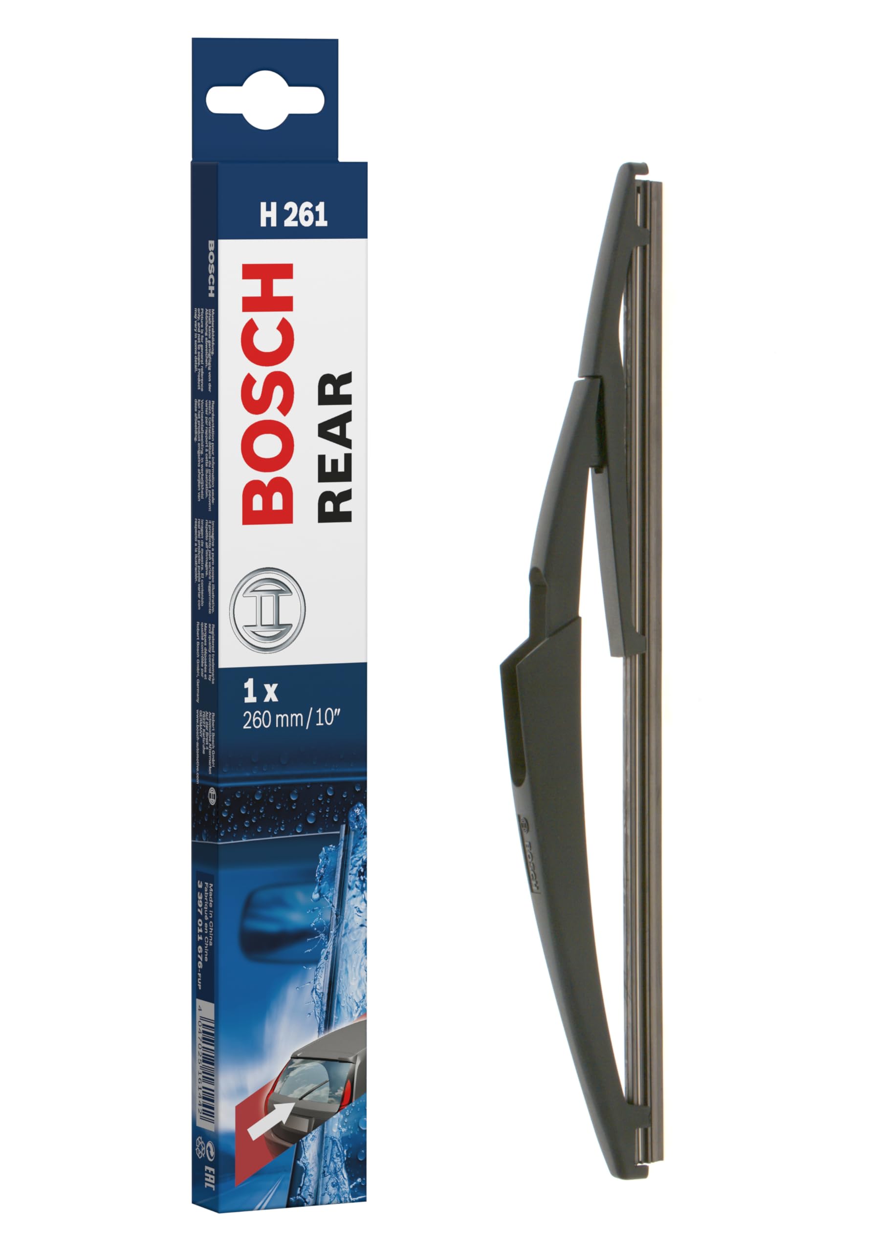 

Blade Wiper Blade 1PC Rear H261 Product 3397011676 BOSCH/Wiper Number