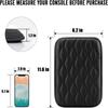 Auto Center Console Pad, Universal Waterproof Armrest Seat Box Cover, Leather Auto Armrest Cover Protector for Most Vehicle(Black)