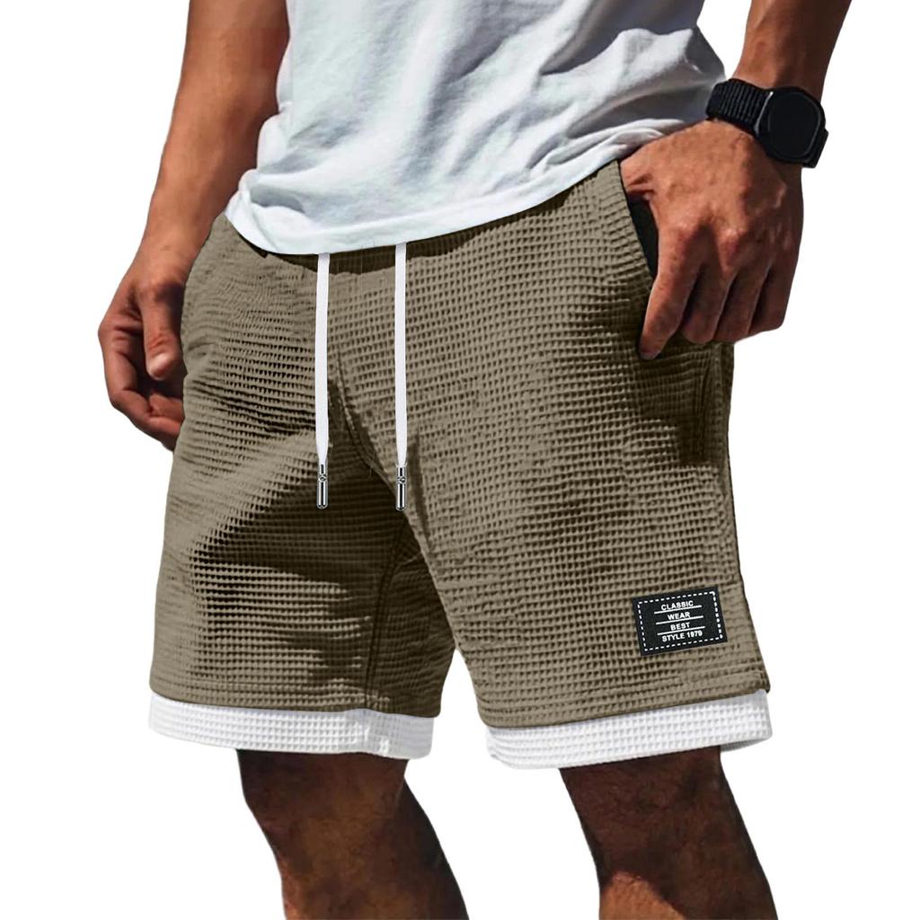 Pantaloncini Casual da Uomo con Coulisse Tessuta
